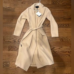 Women’s Who What Wear Highland Tan Peacoat S